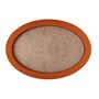Moldura Oval Colorida em MDF Laqueado para Quadros Decorativos com Fundo MDF