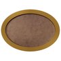 Moldura Oval Colorida em MDF Laqueado para Quadros Decorativos com Fundo MDF