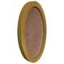 Moldura Oval Colorida em MDF Laqueado para Quadros Decorativos com Fundo MDF