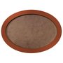 Moldura Oval Colorida em MDF Laqueado para Quadros Decorativos com Fundo MDF