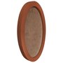 Moldura Oval Colorida em MDF Laqueado para Quadros Decorativos com Fundo MDF
