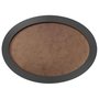Moldura Oval Colorida em MDF Laqueado para Quadros Decorativos com Fundo MDF
