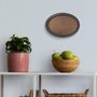 Moldura Oval Colorida em MDF Laqueado para Quadros Decorativos com Fundo MDF