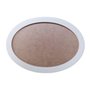 Moldura Oval Colorida em MDF Laqueado para Quadros Decorativos com Fundo MDF e PVC Antirreflexo