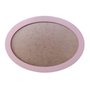 Moldura Oval Colorida em MDF Laqueado para Quadros Decorativos com Fundo MDF e PVC Antirreflexo