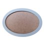 Moldura Oval Colorida em MDF Laqueado para Quadros Decorativos com Fundo MDF e PVC Antirreflexo