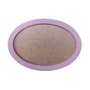 Moldura Oval Colorida em MDF Laqueado para Quadros Decorativos com Fundo MDF e PVC Antirreflexo