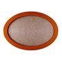 Moldura Oval Colorida em MDF Laqueado para Quadros Decorativos com Fundo MDF e PVC Antirreflexo