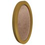 Moldura Oval Colorida em MDF Laqueado para Quadros Decorativos com Fundo MDF e PVC Antirreflexo