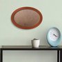 Moldura Oval Colorida em MDF Laqueado para Quadros Decorativos com Fundo MDF e PVC Antirreflexo