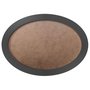 Moldura Oval Colorida em MDF Laqueado para Quadros Decorativos com Fundo MDF e PVC Antirreflexo