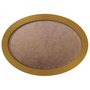 Moldura Oval Colorida em MDF Laqueado para Quadros Decorativos com Fundo MDF e PVC Antirreflexo