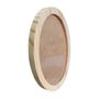 Moldura Oval em Madeira de Pinus Natural para Quadros Decorativos com Fundo MDF e Vidro