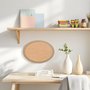 Moldura Oval Em MDF Cru 15mm Para Quadros Decorativos Com Fundo MDF
