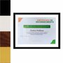 Moldura para Diplomas ou Certificados com Vidro Duplo Efeito Flutuante Revestida Lisa - 2x1