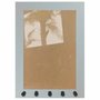 Moldura para Porta Chaves com Penduradores e Fundo MDF e Acetato