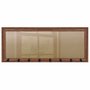 Moldura para Porta Chaves com Penduradores e Fundo MDF e Acetato