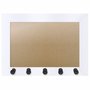 Moldura para Porta Chaves com Penduradores e Fundo MDF e PVC - 2x2