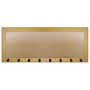 Moldura para Porta Chaves com Penduradores e Fundo MDF e PVC - 2x2