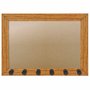 Moldura para Porta Chaves com Penduradores e Fundo MDF e PVC - 2x2
