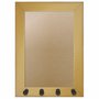 Moldura para Porta Chaves com Penduradores e Fundo MDF e PVC - 2x2