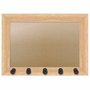 Moldura para Porta Chaves com Penduradores e Fundo MDF e PVC - 2x2