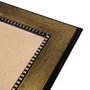 Moldura Pátina Escovada Com Bead & Reel Hexagonal para Quadros e Fotos com Fundo Mdf - 6,8x1,6