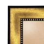 Moldura Pátina Escovada Com Bead & Reel Hexagonal para Quadros e Fotos com Fundo Mdf e Frente em PVC Antirreflexo - 6,8x1,6