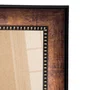 Moldura Pátina Escovada Com Bead & Reel Hexagonal para Quadros e Fotos com Fundo Mdf e Frente em Vidro - 6,8x1,6