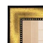 Moldura Pátina Escovada Com Bead & Reel Hexagonal para Quadros e Fotos com Fundo Mdf e Frente em Vidro - 6,8x1,6