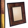 Moldura Pátina Escovada com Bead & Reel para Quadros e Fotos com Fundo Mdf e Frente em PVC Antirreflexo - 6,8x1,6