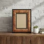 Moldura Pátina Escovada com Bead & Reel para Quadros e Fotos com Fundo Mdf e Frente em PVC Antirreflexo - 6,8x1,6