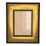 Moldura Pátina Escovada com Bead & Reel  para Quadros e Fotos com Fundo Mdf e Frente em Vidro - 6,8x1,6