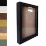Moldura Personalizada Caixa Alta com Vidro para Quadros Quilling e Scrapbook - Revestida - 1,5x3