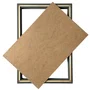 Moldura Personalizada Caixa Alta com Vidro para Quadros Quilling e Scrapbook - Revestida - 1,5x3