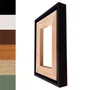 Moldura Personalizada Canaleta Flutuante Lisa Revestida Com Chassi De Madeira Pinus Para Telas Decorativas - 2x2,8