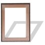 Moldura Personalizada Canaleta Flutuante Lisa Revestida Com Chassi De Madeira Eucalipto Para Telas Decorativas - 2x4,8