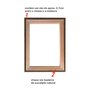 Moldura Personalizada Canaleta Flutuante Lisa Revestida Com Chassi De Madeira Eucalipto Para Telas Decorativas - 2x4,8