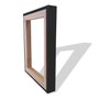 Moldura Personalizada Canaleta Flutuante Lisa Revestida Com Chassi De Madeira Eucalipto Para Telas Decorativas - 2x4,8