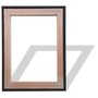 Moldura Personalizada Canaleta Flutuante Lisa Revestida Com Chassi De Madeira Eucalipto Para Telas Decorativas - 2x4,8