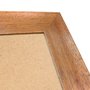 Moldura Personalizada Chanfrada com Acabamento Côncavo Estilo Madeira Rústica Com Fundo MDF - 5x2,1
