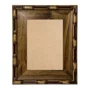 Moldura Personalizada Chanfrada com Relevo de Bambu em Madeira Pinus para Quadros e Fotos com Fundo Mdf -  5,4x2,1