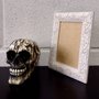 Moldura Personalizada com Gravação de Folhas Ornamentais para Quadros e Fotos com Fundo MDF - 3x1,5