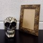 Moldura Personalizada com Gravação de Folhas Ornamentais para Quadros e Fotos com Fundo MDF - 3x1,5