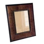 Moldura Personalizada Pátina Escovada com Bead & Reel para Quadros e Fotos com Fundo Mdf e Frente em Vidro -  1,6x6,8