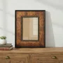 Moldura Personalizada Pátina Escovada com Bead & Reel para Quadros e Fotos com Fundo Mdf e Frente em Vidro -  1,6x6,8