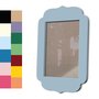 Moldura Provençal Colorida Em Mdf 6 mm Para Quadros Decorativos Com Fundo MDF e Acetato