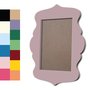 Moldura Provençal Colorida Em MDF 6mm Para Quadros Decorativos Com Fundo MDF