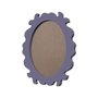 Moldura Provençal Colorida Oval em MDF 6mm Para Quadros Decorativos Com Fundo MDF