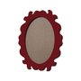 Moldura Provençal Colorida Oval em MDF 6mm Para Quadros Decorativos Com Fundo MDF
